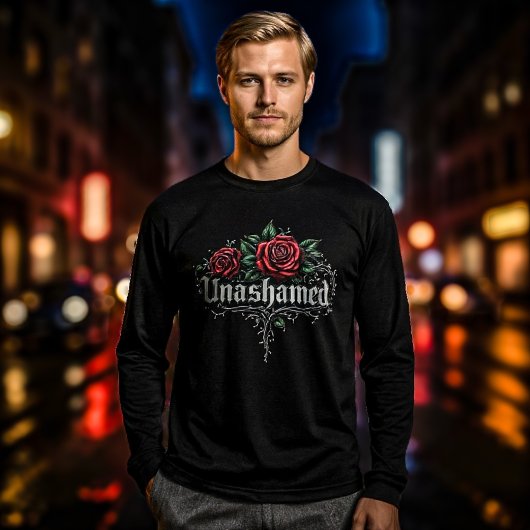 不恥な長袖T型 トライブレンドＴシャツ