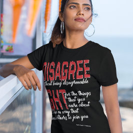 不愉快な戦いを続けずに反対す気にる Tシャツ