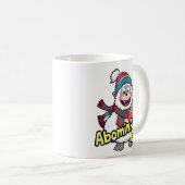 不愉快クールな冬イェティデザイン コーヒーマグカップ (正面右)