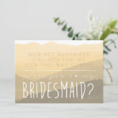 不意を打つ | Be My Bridesmaid Card 招待状 (スタンド正面)