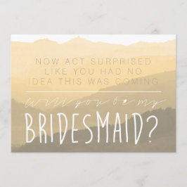 不意を打つ | Be My Bridesmaid Card 招待状