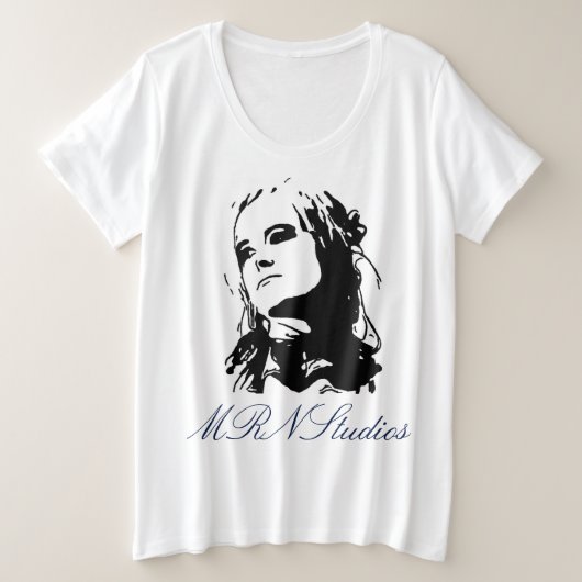 不慣れな プラスサイズTシャツ (デザイン正面)