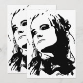 不慣れな 招待状 (正面/裏面)