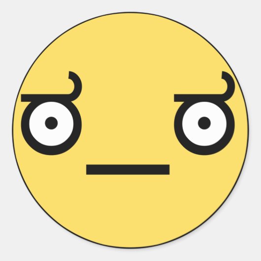 不承認ステッカーの外観 ラウンドシール (正面)