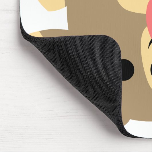 不敬な漫画クマベビー口 マウスパッド (コーナー)