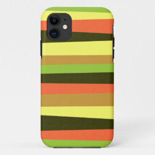 不整ストライプ理 iPhone 11 ケース