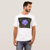 不断か青い亜麻の花 Tシャツ (正面フル)