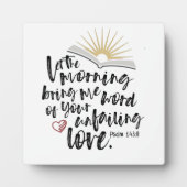 不断の愛詩編バイブル聖なる書物、 経典イーゼル フォトプラーク (正面)