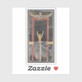 不明なメーカー – 黒地のスフィンクス シール (シート)