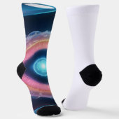 不明なレーザー光の光クルーソックス ソックス (傾斜あり)
