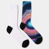 不明なレーザー光の光クルーソックス ソックス (右)