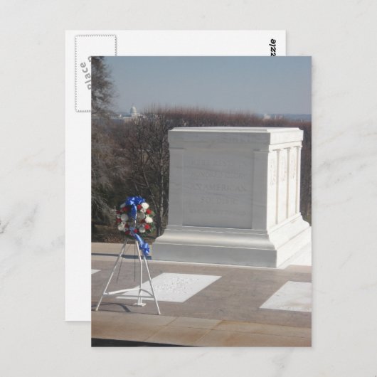 不明な兵士の墓 ポストカード (正面/裏面)