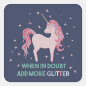 不明な場合は、グリッターの追加 スクエアシール (正面)