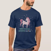 不明な場合は、グリッターの追加 Tシャツ (正面)