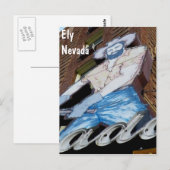 不明な探鉱者 ポストカード (正面/裏面)