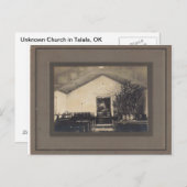 不明な教会はがき ポストカード (正面/裏面)