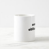 不明化を避けて下さい コーヒーマグカップ (中央)