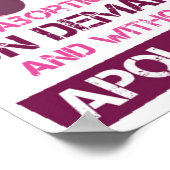 不明堕胎 ポスター (角)