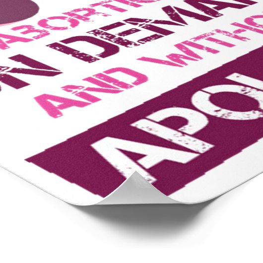 不明堕胎 ポスター (角)