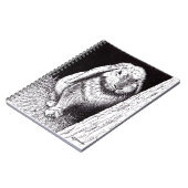 不明瞭なウサギの動物のスケッチ ノートブック (左側)