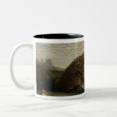 不明瞭な流れ ツートーンマグカップ (左)