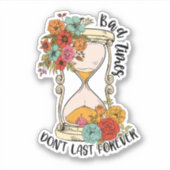 不景気は永遠に続かない前向き シール (正面)