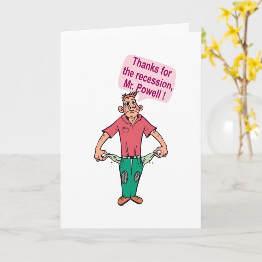 不景気感謝していのためパウエルさん カード (黄色い花)