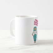 不景気感謝していのためパウエルさん コーヒーマグカップ (正面左)