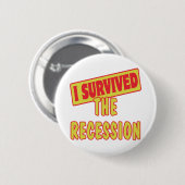 不景気生き延びだ 缶バッジ (正面&裏面)