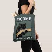 不服従で面白い動物の無政府状態ギフト 猫 トートバッグ (クローズアップ)