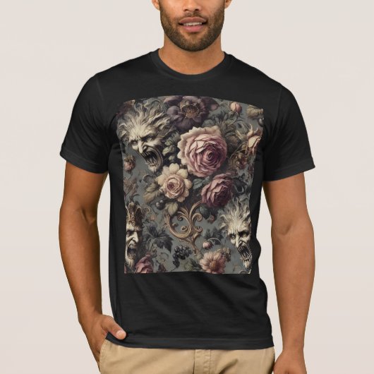 不服従の悪魔 - ゴシックウェアラブルアート Tシャツ (正面)