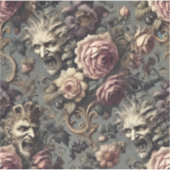 不服従の悪魔 – ゴシック フラワー デザイン シール (正面)