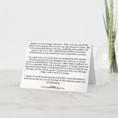 不朽のアラビアの挨拶状 カード (裏面)