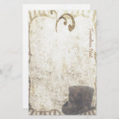 不朽の帽子- Steampunkの文房具 便箋 (正面/裏面)