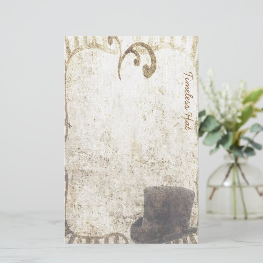 不朽の帽子- Steampunkの文房具 便箋 (スタンド正面)