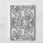 不朽の結婚式のレースの一見 招待状 (裏面)