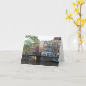 不朽-アムステルダムの橋 カード (黄色い花)