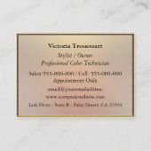 不朽Trouessartのサロン 名刺 (裏面)