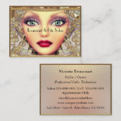 不朽Trouessartのサロン 名刺 (正面/裏面)