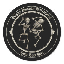不条理なハロウィンダンスをするスケルトンたち