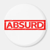 不条理な切手 マグネット (正面)