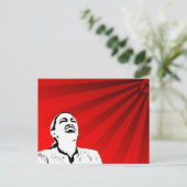 不条理な政治的メッセージのはがき ポストカード (スタンド正面)