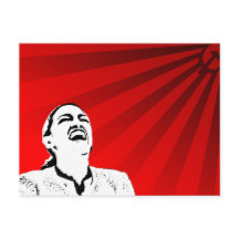 不条理な政治的メッセージのはがき