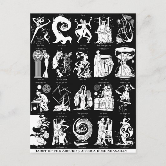 不条理のタロット – ポストカード (正面)