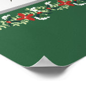 不格好なクリスマスツリーのスウェーター パーティーの写真撮影用の小道具ポータブル ポスター (角)