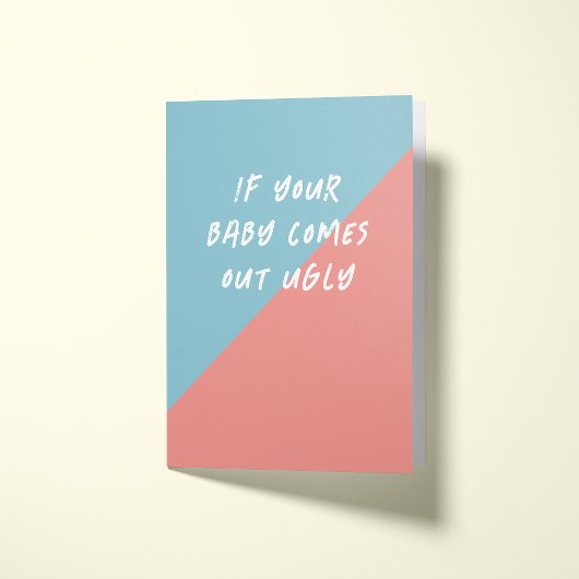 不格好な赤ちゃんの約束 面白い妊娠おめでとう カード