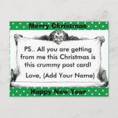 不機嫌おもしろいなクリスマスポストカード シーズンポストカード (正面)