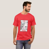 不機嫌おもしろいなネコ野郎 Tシャツ (正面フル)