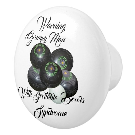 不機嫌おもしろいな男の芝生ボウル症候群 セラミックノブ (右)