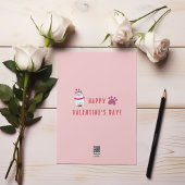 不機嫌おもしろいな皮肉な猫のバレンタインデー シーズンカード